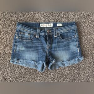 BKE Denim Payton Shorts with Frayed Hem